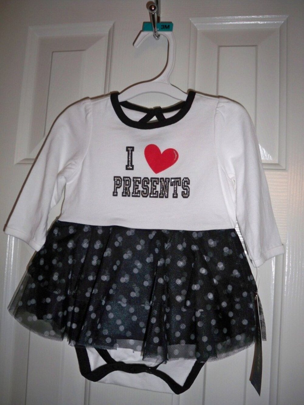 Baby girl Christmas dress/onsie, 3M